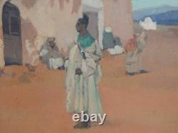 Ex Tableau Oil On Orientalist Panel Signed Jean-desire Bascoules