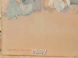 Ex Tableau Oil On Orientalist Panel Signed Jean-desire Bascoules