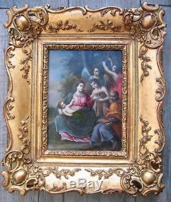 Exceptional Old Painting Oil On Copper Near Francesco Albani Italy 1700