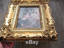 Exceptional Old Painting Oil On Copper Near Francesco Albani Italy 1700