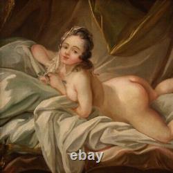 Female Nude Painting Old Oil Painting On Canvas Frame 800 19th Century