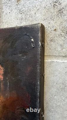 Fernand Van Hamme 1911-1976 Old Painting signed HST Flamenco Dancer Seville