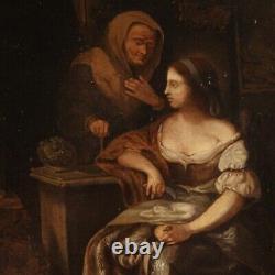 Former Flemish Painting Signed Oil On Mythological Panel 600