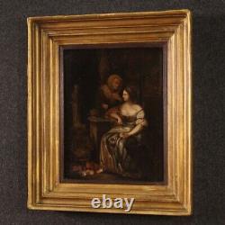 Former Flemish Painting Signed Oil On Mythological Panel 600