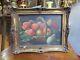 Former Framed Painting 19th Oil On Canvas Still Life With Fruit Entably