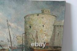 Former Marine Painting By Saudemont Oil On Canvas