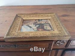 Former Military Oil Painting On Panel Signed Alex 1914