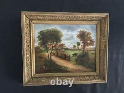 Former Oil On Canvas Painting Signed