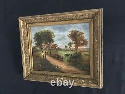 Former Oil On Canvas Painting Signed