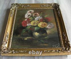 Former Oil Painting On Canvas French School Of The 19th Signed And Framed