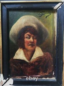 Former Oil Painting On Portrait Panel Xixth Signed To Identify