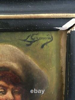 Former Oil Painting On Portrait Panel Xixth Signed To Identify