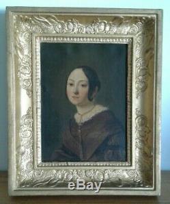 Former. Oil Paintings On Canvas. Portraits Pair Man And Lady. Early 19th