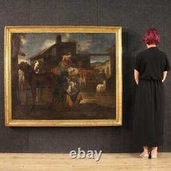 Former Painting 17th Century Oil Painting On Canvas Scene Of Genre 600