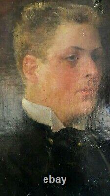 Former Painting From 1891 Signed René Ducout Oil On Canvas