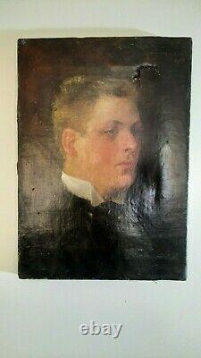 Former Painting From 1891 Signed René Ducout Oil On Canvas