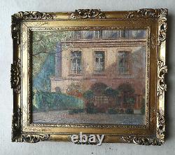 Former Painting Hotel De La Brinvilliers Oil On Canvas Signed André Nivard