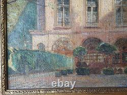 Former Painting Hotel De La Brinvilliers Oil On Canvas Signed André Nivard