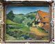 Former Painting Hsp Farm Landscape In Colmar Signed Paul Wessang