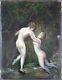 Former Painting Jules-armand Hanriot (1853-1877) Painting Oil Painting Dipinto