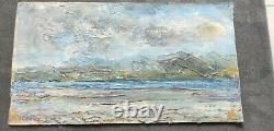 Former Painting Oil On Canvas Landscape Signed Adriaan Herman Gouwe