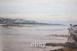 Former Painting Oil On Canvas, Marine Brittany Dated 1961