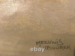 Former Painting Oil On Canvas Signed Meeuwis Van Buuren (1902 -1992)