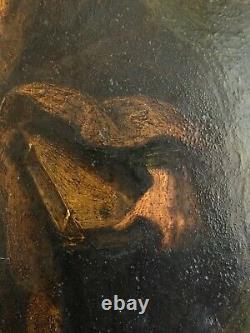 Former Painting On Copper 19th Portrait Of A Holy Apostle To Be Identified