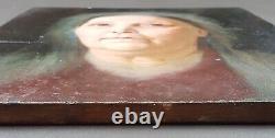 Former Painting Portrait Of Woman Painting Oil 1876 Antique Oil Painting Lady