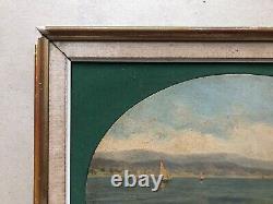 Former Painting Signed L. Cahours, Marine, Oil On Panel, Painting, Early 20th Century