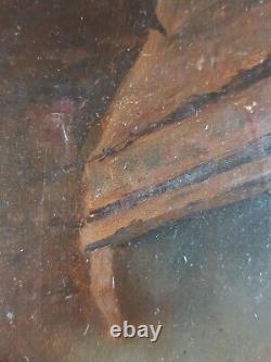 Former Painting Violin Player Antique Painting Oil Painting Altes Ölgemälde