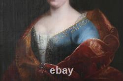 Former Portrait Of Elegant Young Woman Xviiith Following François De Troy