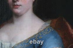 Former Portrait Of Elegant Young Woman Xviiith Following François De Troy