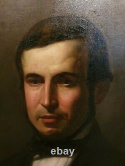Former Portrait Of Man, Oil On Canvas, Era XIX Th S