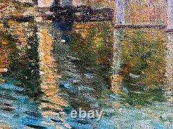 Former Signed Painting, Marine Scene, Boats, Landscape