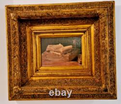 Frame, Antique Wooden/Gilded Frame + Vintage Oil Painting on Canvas/FR