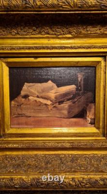 Frame, Antique Wooden/Gilded Frame + Vintage Oil Painting on Canvas/FR