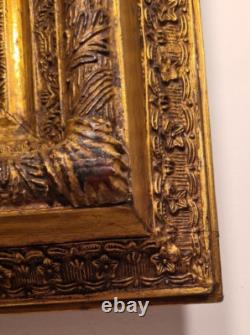 Frame, Antique Wooden/Gilded Frame + Vintage Oil Painting on Canvas/FR