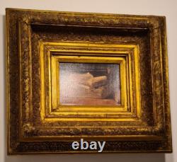 Frame, Antique Wooden/Gilded Frame + Vintage Oil Painting on Canvas/FR
