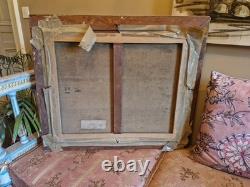 Framed Antique Painting, 19th-Century Musketeer Scene