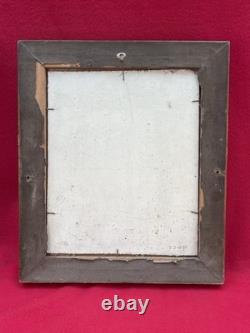 Framed Antique Painting, View of Le Mans, Signed Pierre Petit, Oil on Panel