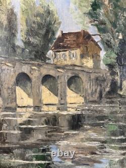 Georges LATTES (1907-1989) Former oil on canvas post-impressionist landscape