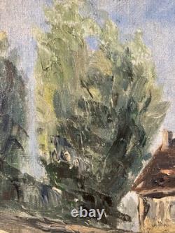 Georges LATTES (1907-1989) Former oil on canvas post-impressionist landscape