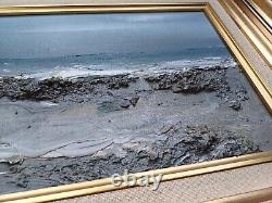 Georges Laporte old naval seascape marine oil on canvas signed