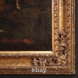 Great Battle Old Painting Oil On Canvas Painting Warriors 17th Century