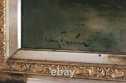 Henry Schouten Ancien Oil Painting On Canvas XIX Eth Large Format