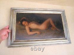 JACQUES WEISMANN former painting Nude Woman oil on cardboard panel signed