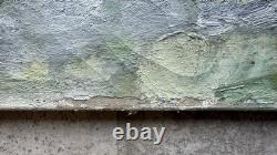 Jacques Petit (1925-2019) Signed Old Painting Oil Post-Impressionist Seascape