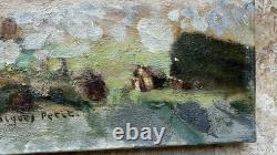 Jacques Petit (1925-2019) Signed Old Painting Oil Post-Impressionist Seascape