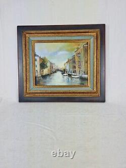 Jean-Claude Campana Venice Morning Illuminated Old Painting Oil on Canvas